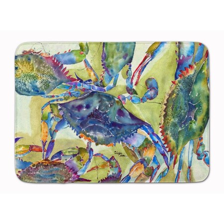 Carolines Treasures Crab All Over Machine Washable Memory Foam Mat 8512RUG